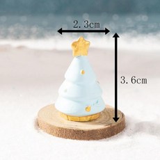 미니어처 인공 크리스마스 트리 랜드스케이프 미니 장식 파티 새해 홈용, 1개, 13. Blue Star