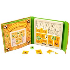 木質蜜蜂數獨拼板 (數獨書/學習教具/邏輯思維啟蒙/早教動腦), 8