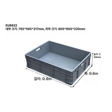 사각 수조 양식장 플라스틱 사육장 사각수조 사육상자 수족관, 1개