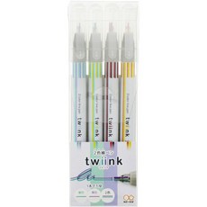 【CHL】SUN-STAR twiink 雙色線條水性筆 雙色水性筆 雙色重點筆 雙色記號筆 2色線 四色組 套組, 1個, C