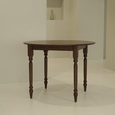 코콜라 월넛 원목 카페 원형 엔틱 식탁 테이블 3size