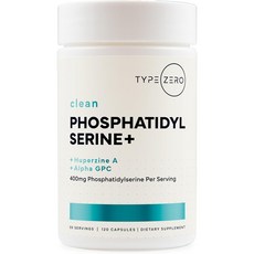 타입제로 포스파티딜세린 400mg 알파 GPC 후퍼진A 함유 90캡슐 2통 약 3개월분, 90정, 3개