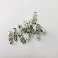 T6.5 12V 1.7W 鹵素燈泡 小炸彈 扁球燈泡 炸彈燈泡 儀表板燈泡 24h發貨 高品質, 1個, T6.5 單顆