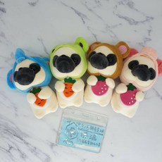 買一送一 手工 巴哥犬 狗狗 巴哥 小豬 護理師識別證/易拉扣/伸縮扣/內縫/護士/醫療人員/醫師/學生/證件夾/證件扣, 1個, 棕色熊熊款,現貨