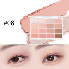 08 캔디코랄블러링 웨이크메이크 소프트 블러링 아이팔레트 16구 WAKEMAKE 아이섀도 14g, 1개