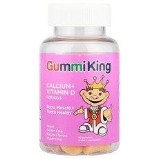 GummiKing 어린이용 칼슘+비타민D 구미젤리 60개 GummiKing (구미킹), 1개, 60정