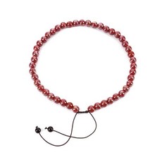 【海夫健康生活館】恩悠數位 NU 開運能量珠項圈 45顆10mm 金屬紅(9HPN001R045), 1個