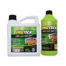 보충용 전차종 녹색 부동액 프로텍 롱 라이프 부식 방지 프리믹스 냉각수, 1L, 1개, 1L