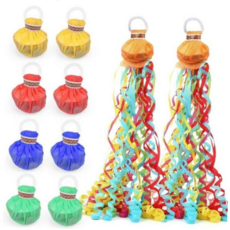 잔치줄폭죽 파티 결혼식 줄폭죽 생일 졸업식 기념일 10p, 색상랜덤 10p