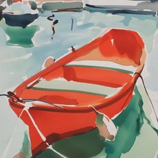 블루 핑크 웨이브 해변 일몰 야자수 쉘 풍경 아트 포스터 캔버스, 13. 21