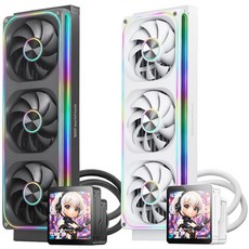 다크플래쉬 WAVE DV360S MAX ARGB 디스플레이, 1개, 블랙 1개, 블랙