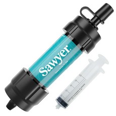 Sawyer Products SP340 미니 정수 시스템 필터 및 클리닝 플런저만 포함 싱글 청록색, 필터만