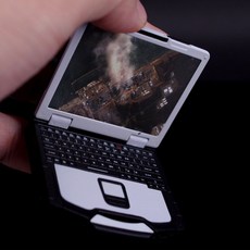 스팟 1/6 스케일 병사 예비 부품 노트북 DV IPAD 휴대폰 4인조 세트 군사 장면 프라모델, 군용 노트북 컴퓨터 모델