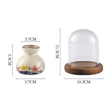 일본식 이쑤시개통 면봉 보관함 이자카야 인테리어 빈티지 복고풍 나무 원목 요지통 면봉케이스, 컬러풀 치약통 원목 유리덮개