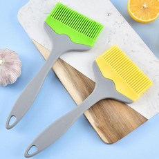 주방용 기름솔 실리콘 와이드 베이킹용 브러쉬, 노란색