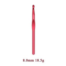 알루미늄 코바늘 뜨개질 바늘 새겨진 숫자가 뜨개질용, 1개