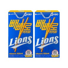 롯데 KBO 빼빼로 초코필드 삼성 라이온즈, 53g, 2개