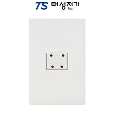 태성전기 르그랑 아펠라 화이트 4P전화 콘센트, 1개