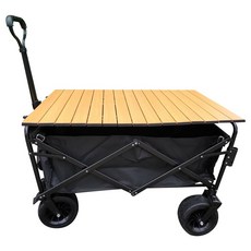 露營推車配件 木紋款蛋捲桌板 附收納袋