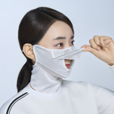 필굿 자외선 차단 여성 골프 마스크 스포츠 아웃도어 햇빛가리개 오픈형, 1개, 화이트