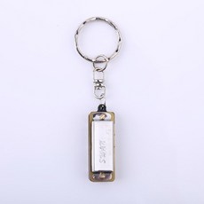 하모니카 백조 미니 키링 작은 악기 8개 체인 선물용 오르간 뮤지컬 휴대용, 실버 키홀더