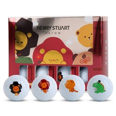 헨리스튜어트 플라이언 골프공 정품 2피스 42.8mm, 화이트, 12개입, 1세트