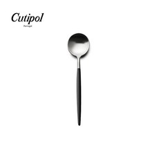 Cutipol GOA系列 12cm 霧面不鏽鋼咖啡匙, 黑柄, 1個