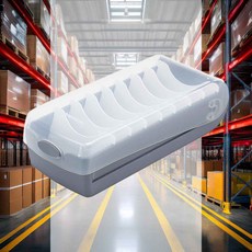 슬라이드 명함박스 진회색 투명칸막이명함박스 진열대 프론트 정리함 데스크 홀더