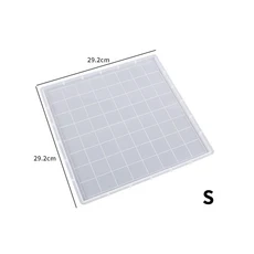 체커 보드 실리콘 수지 금형 3D 크리스탈 주조 DIY 아트 공예 가족 파티 게임 제작, 07 S, 1개