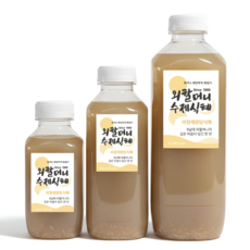 [외할머니수제식혜] 비정제원당식혜 500ml 국산햇엿기름 무방부제, 6개