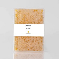 OKYAIOS 벌집꿀 벌꿀 천연 밀랍, 2개, 500g