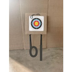 과녁판 화살 양궁 거치대 야외 표적지 표적판 표적 연습 훈련 활쏘기 실외, 1개, 60x60x30cm+거치대+타겟지10장
