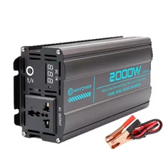 순수 사인파 인버터 DC 12V/24V/48V/60V/72V에서 220V/110V로 변환 1000W 전력 자동차 태양광, 05 24V, 02 220V 60HZ, 07 2000W