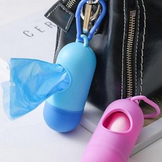 산책쓰레기봉투 휴대용 비닐봉투 2p 디스펜서 1P, 1개