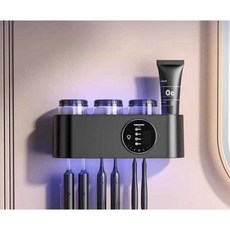 칫솔 거치대 살균 건조기 보관대 치실 걸이 소독기, 상세페이지 참고, (2컵)충전+2단 속도  99살균