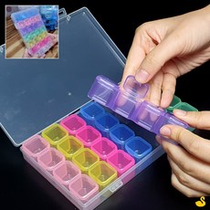 칸칸 소품정리함 28칸 컬러믹스 파츠보관함, 1