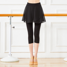 이이엘댄스 발레 7부 스커트 레깅스 치마 팬츠 성인 발레복 바지