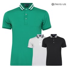 페라어스 남성용 비비드 카라배색 골프 반팔 셔츠 CTM3NFU2015