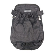 펫토리아 강아지 가방 포대기 이동 산책 앞가방 프론트백, 1개, 블랙데님(XBB10)