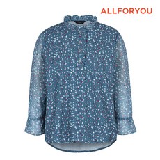 [올포유]여성 프릴 잔패턴 티블라우스 ALTRM7211-906