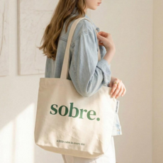 소브레 지퍼에코백 레터링 보부상 가방 남녀공용