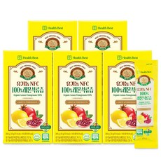 헬스베스트 착즙베스트 유기농 NFC100% 레몬석류즙, 5개, 280ml