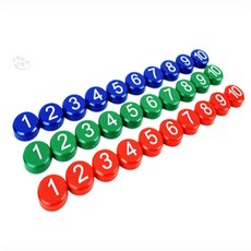 숫자 자석 숫자공부, 빨강