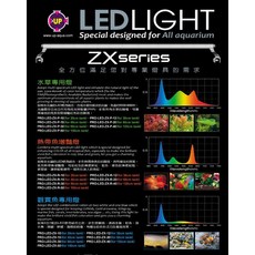 PRO-ZX系列- 4尺 / 5尺 觀賞魚專用燈(白藍燈) LED跨燈 海水燈 上部燈 海水缸 UP (雅柏), 1個, ZX-50--5尺觀賞魚專用燈(白藍燈)
