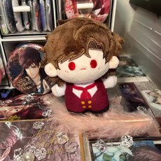 爆款 二次元週邊棉花娃娃 陸沉印刷體玩偶 少女心小掛件 光與夜之戀娃, 陸沉印刷體,12cm【按壓吱吱叫】, 1個