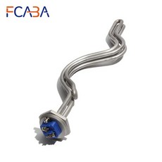 접지 나사가 있는 1 인치 NPT/DN25 침수식 온수기 양조 장비용 304SUS 가열 요소 240V 4.5KW/5.5KW/6.5KW, 03 4500W 355mm 304SUS, 01 1 Inch NPT 240V