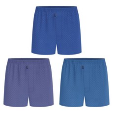 BYC 남자 순면 부드러운 박서 트렁크팬티 3종세트 빅사이즈