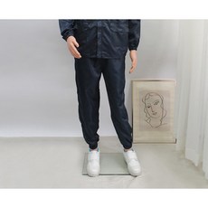 [오늘출발 / 제전복하의] 네이비 작업복바지 방진복 크린룸 정전기방지 무진복 크린룸복 반도체복 이에스디마트, 제전 하의, 남색(Navyblue), XL, 1개
