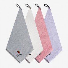 송월 고리 핸드타월 스누피 손닦는 수건 어린이집, 색상-연보라, 1개