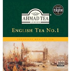 Ahmad Tea 아마드티 블랙티 잉글리시 티 넘버 1 티백 100개입, 1개, 610g